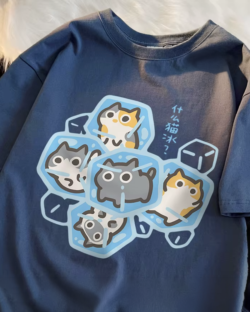 Cat Ice Cubes Shirt