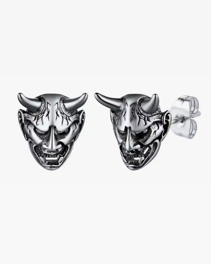 Oni Mask Earrings