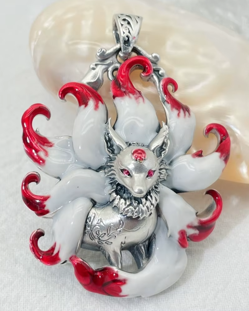 Nine Tailed Fox Necklace