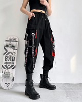 Cargo Pants Black And Red