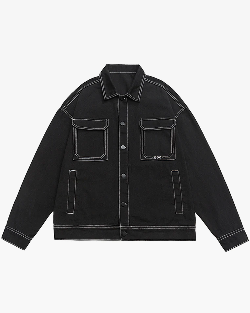 Contrast Stitch Jacket | Yokai Clothing