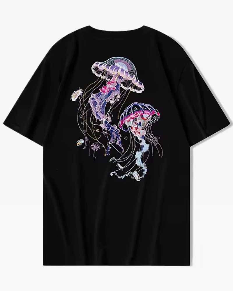 Jellyfish Embroidered Shirt