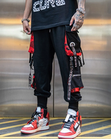 Black And Red Cargo Pants