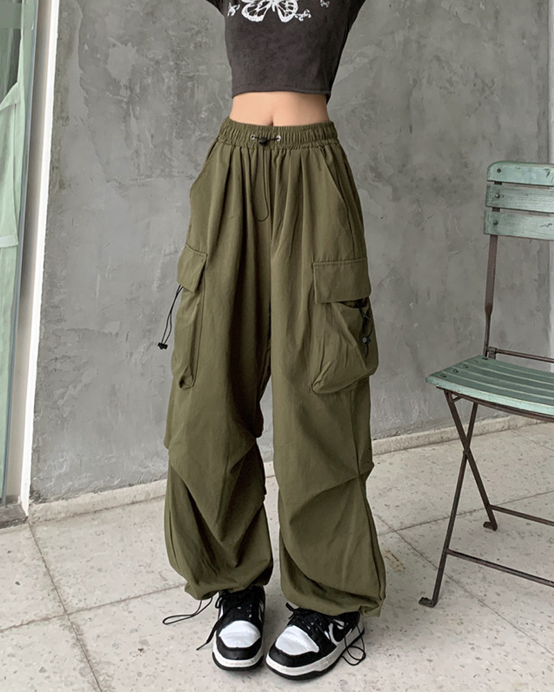 Green Parachute Pants