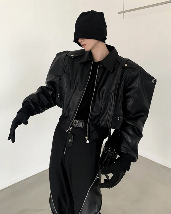 Men's Oversized Leather Jacket