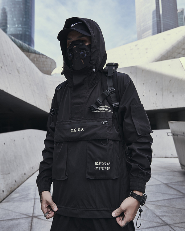 Black Techwear Jacket