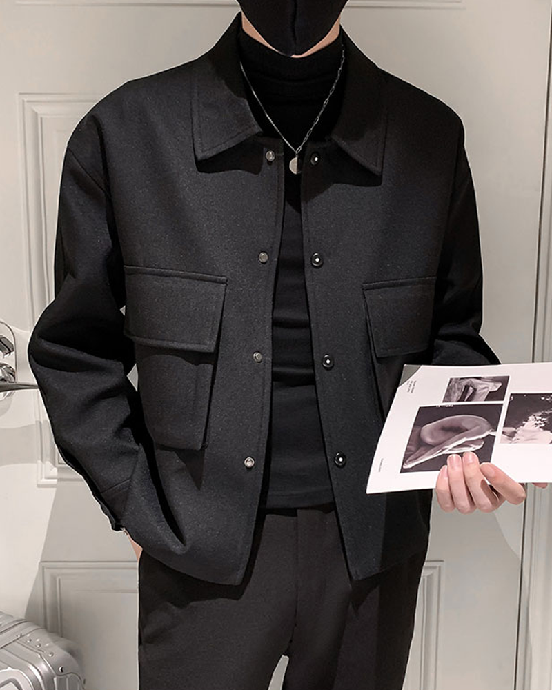 Mens Black Casual Jacket