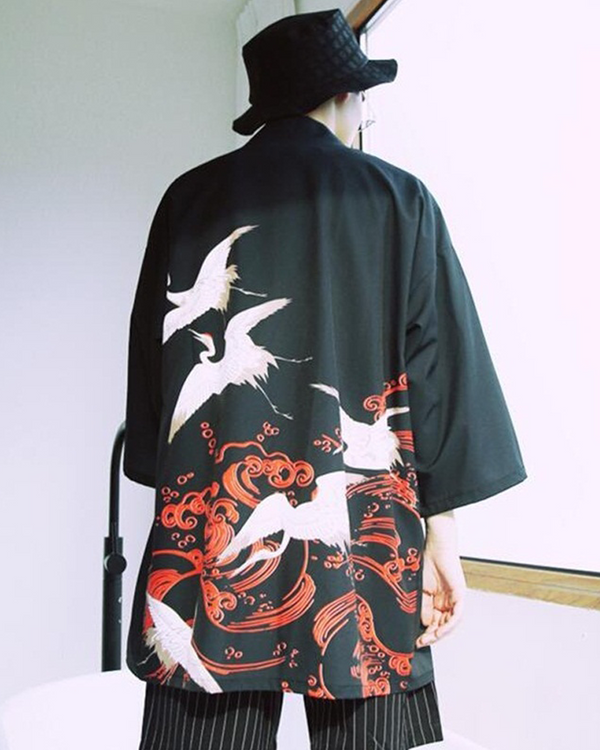 Crane Kimono Jacket