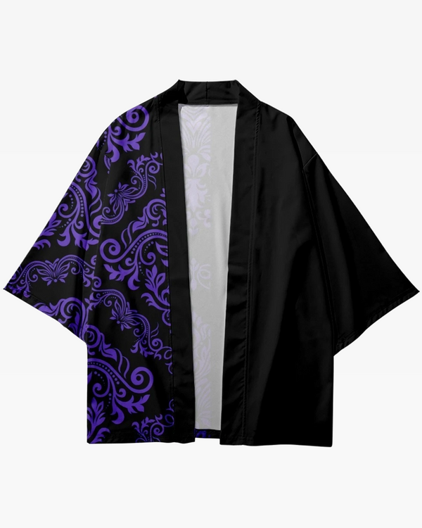 Dark Purple Kimono Jacket