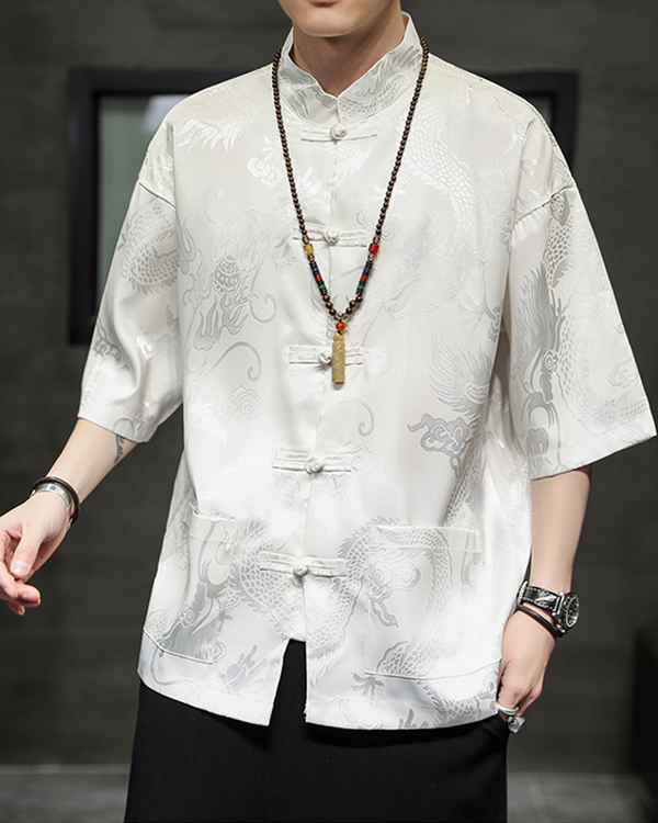 White Kimono Jacket Mens