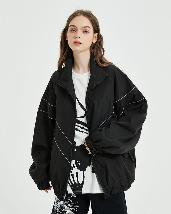 Jacket With Reflective Stripes