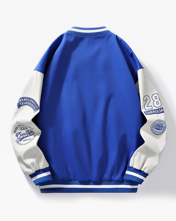 Blue And White Varsity Jacket