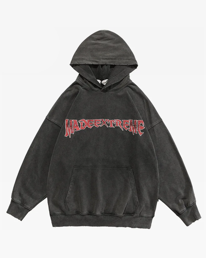 Washed Black Hoodie