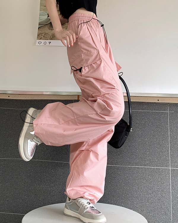 Pink Parachute Pants