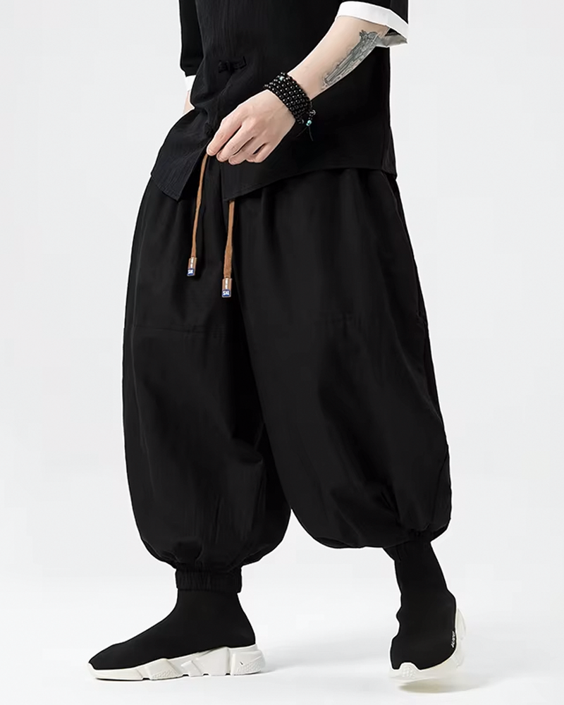 Black Harem Pants Mens