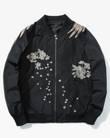 Embroidered Phoenix Bomber Jacket