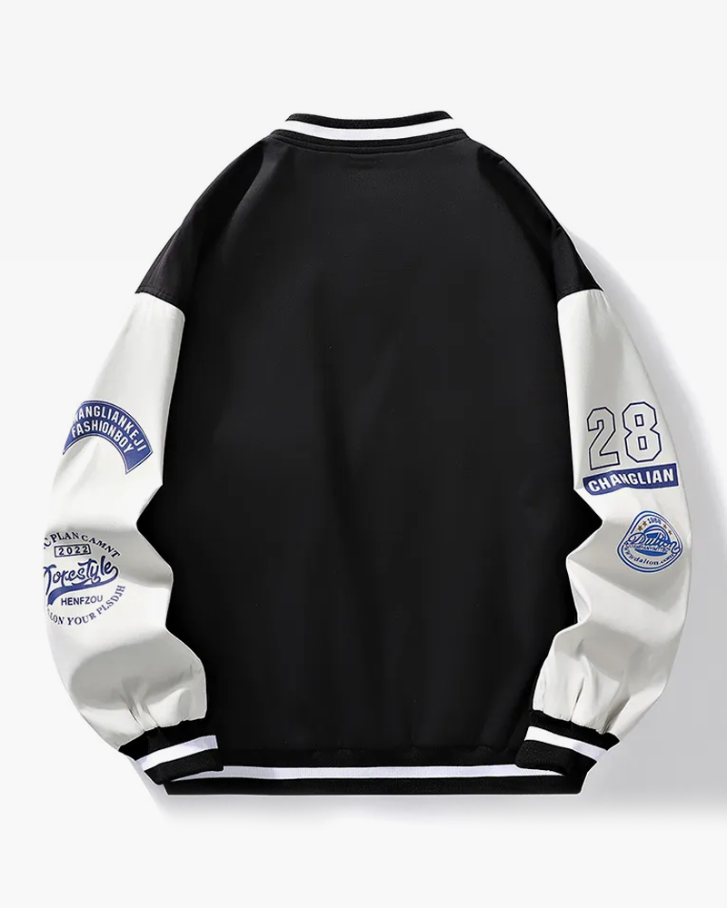 Black And White Varsity Jacket