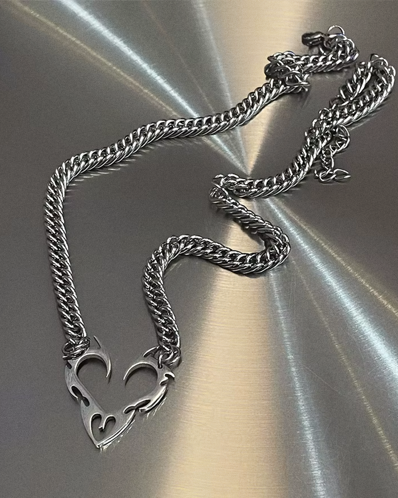 Flame Heart Necklace