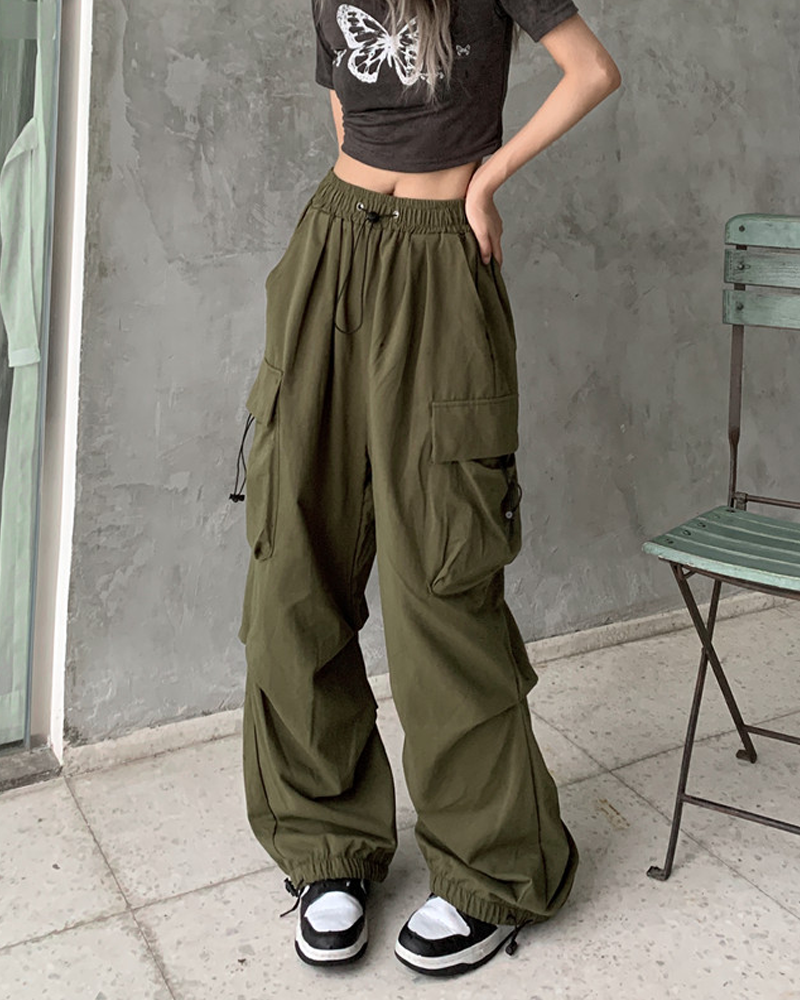 Green Parachute Pants