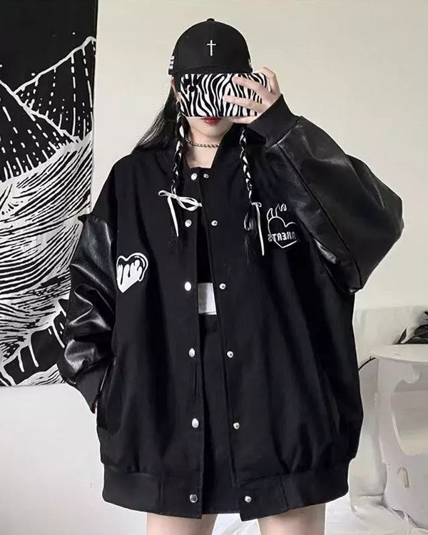 All Black Varsity Jacket