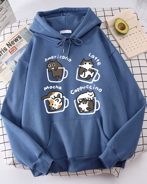 Coffee Cats Hoodie