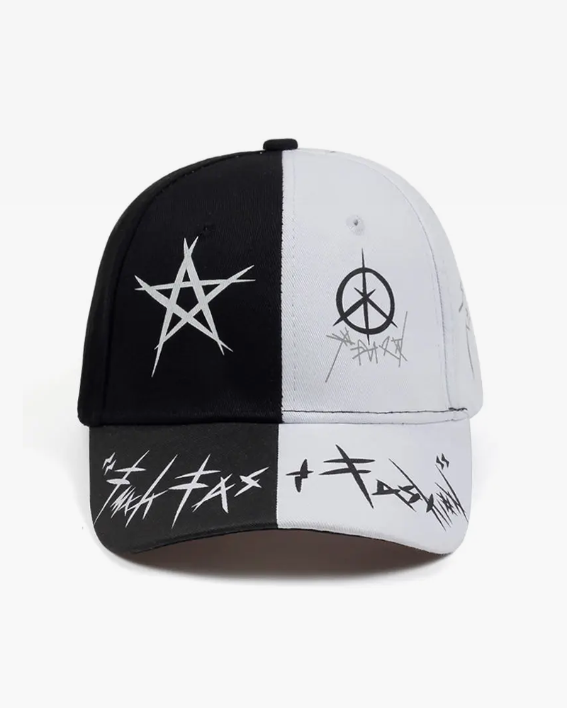 Black And White Cap