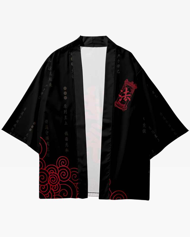 Red And Black Haori