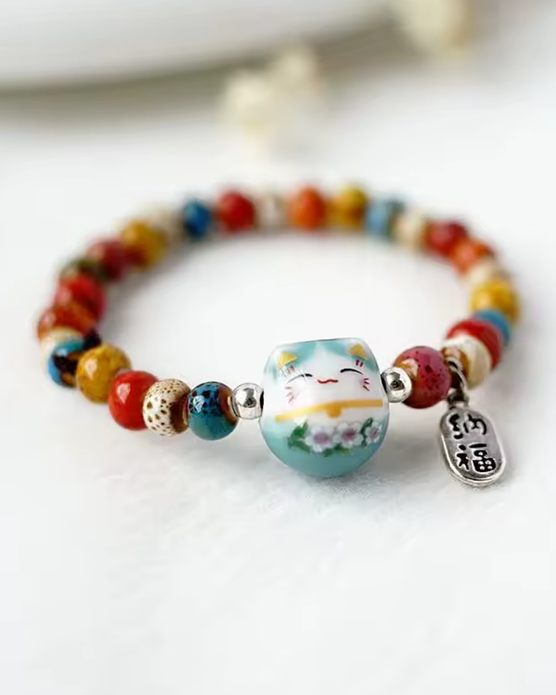 Japanese Lucky Cat Bracelet