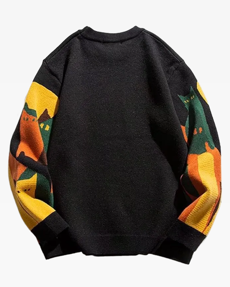 Abstract Cat Sweater