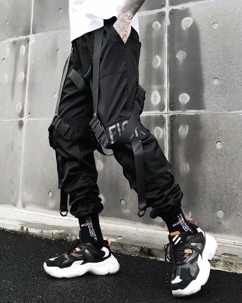 Black Cargo Pants Streetwear