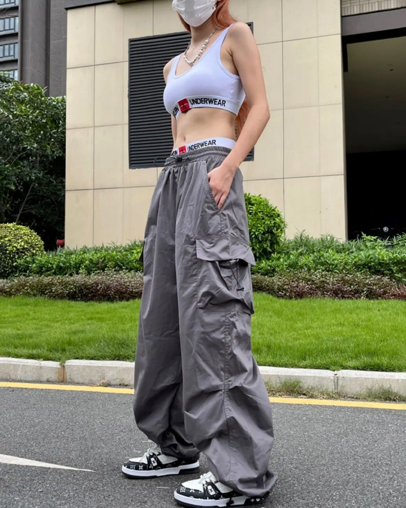Gray Parachute Pants | Yokai Clothing Gray Parachute Pants | Yokai Clothing