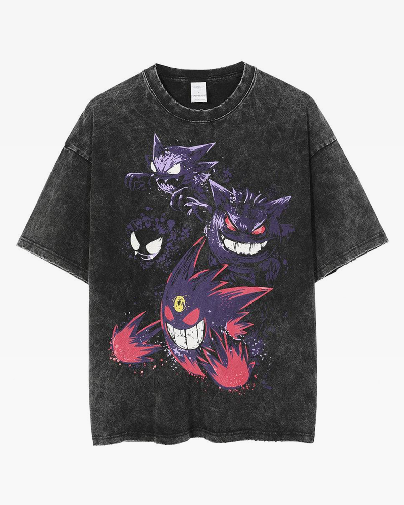 gengar dress shirt Pokmon By Loiter Gengar Split Button Up Shirt Black/Purple