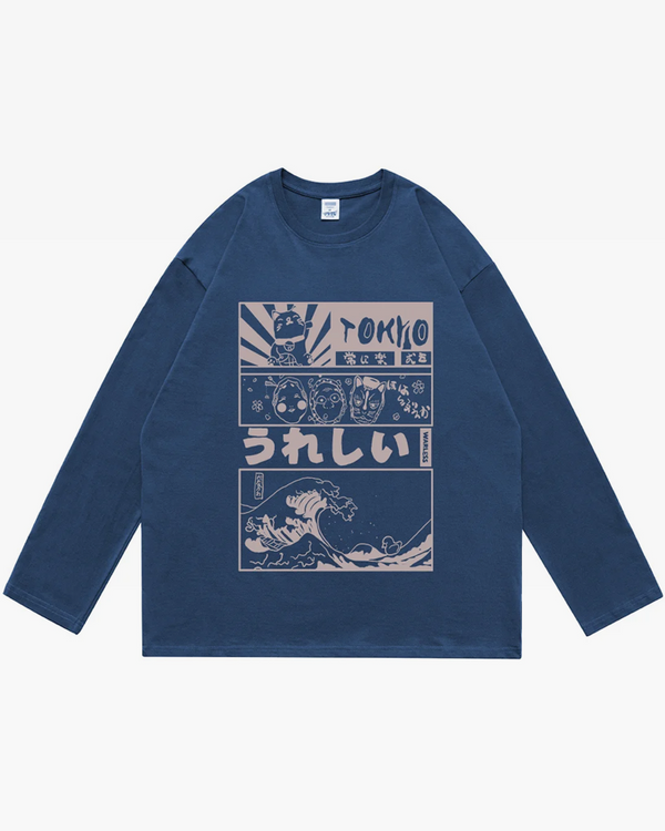 Japanese Long Sleeve T Shirt