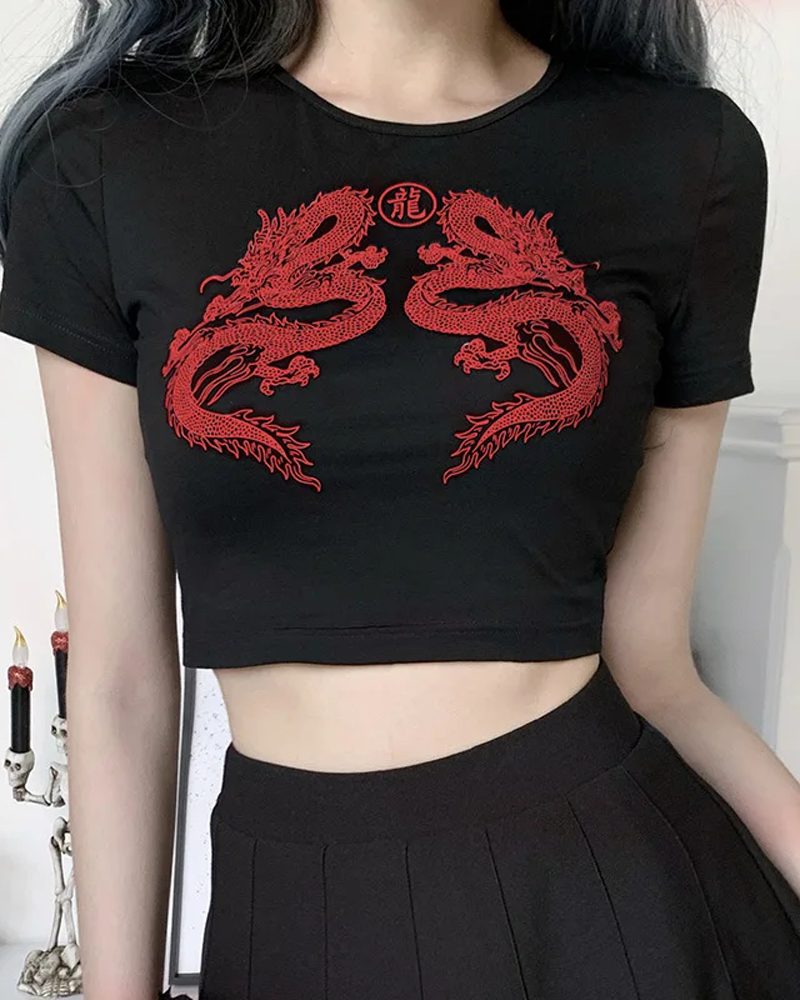 Dragon Crop Top