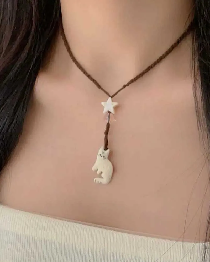 Cat Pendant Necklace
