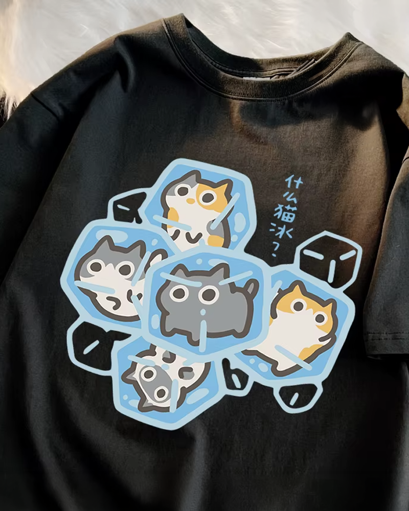 Cat Ice Cubes Shirt
