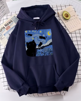 The Starry Night Cat Hoodie