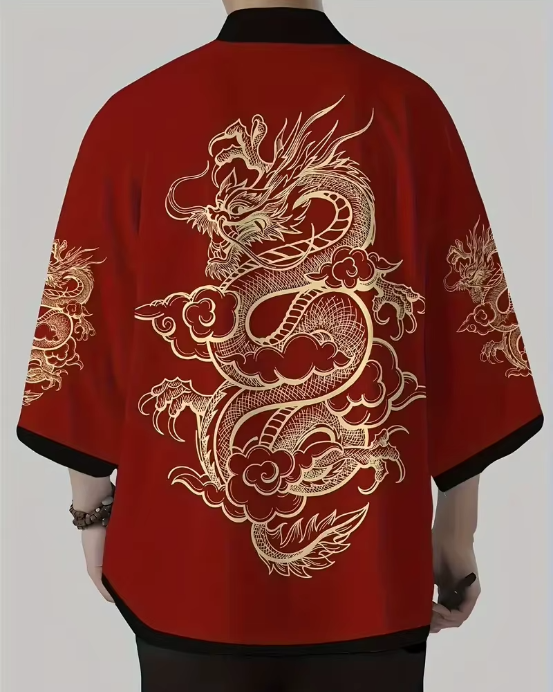 Red Kimono Jacket