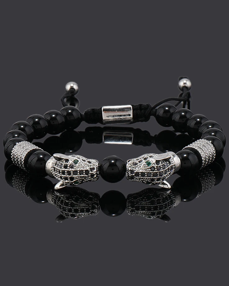 Black Bead Bracelet
