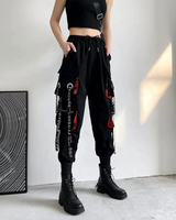 Cargo Pants Black And Red