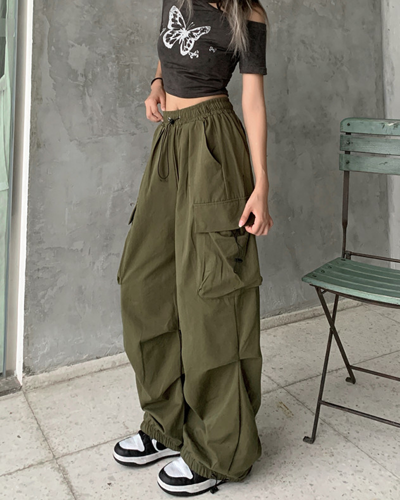 Green Parachute Pants