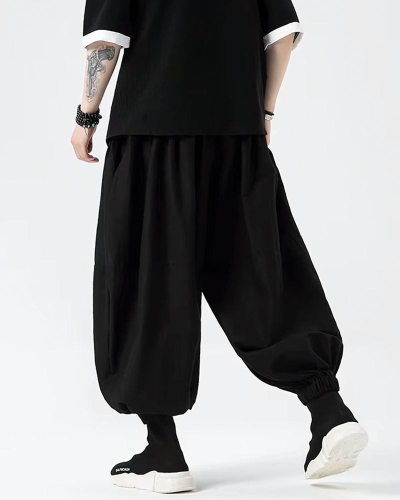 Black Harem Pants Mens