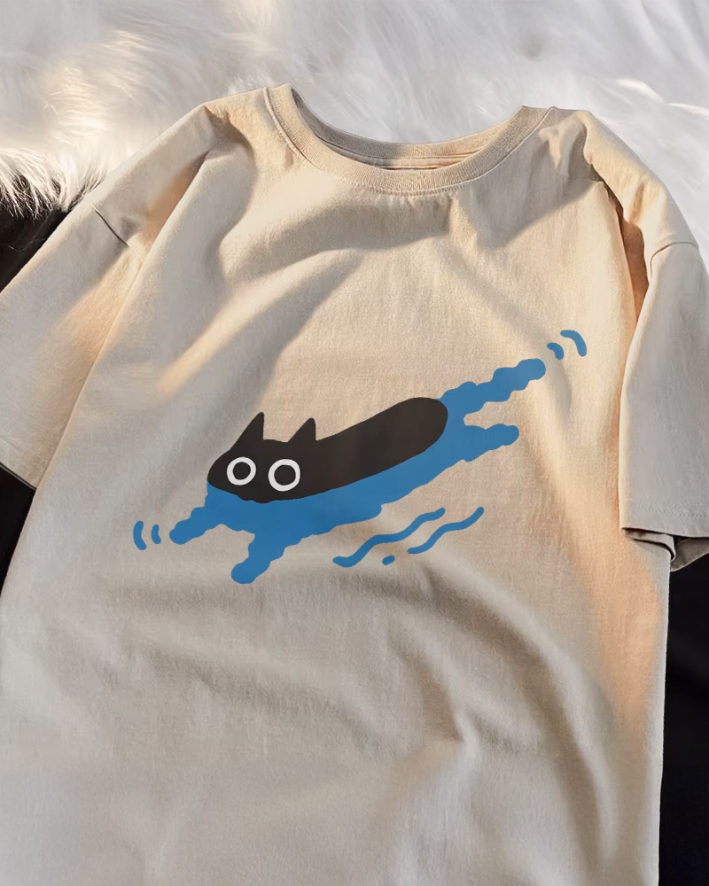 Swimming Cat Shirt