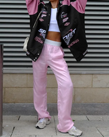 Black And Pink Racer Jacket