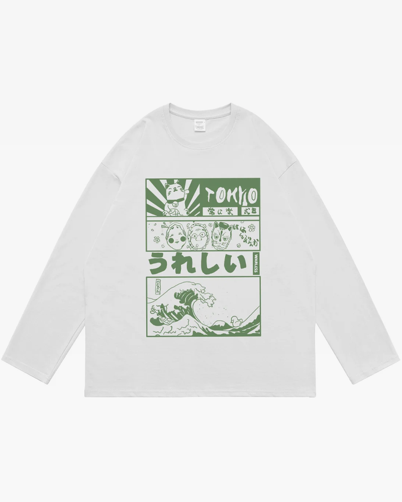 Japanese Long Sleeve T Shirt