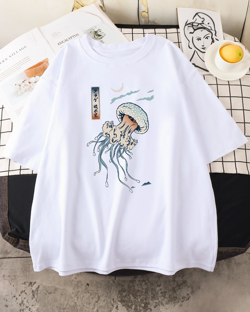 OLD FOLK HOUSE＞ JELLYFISH シャツ