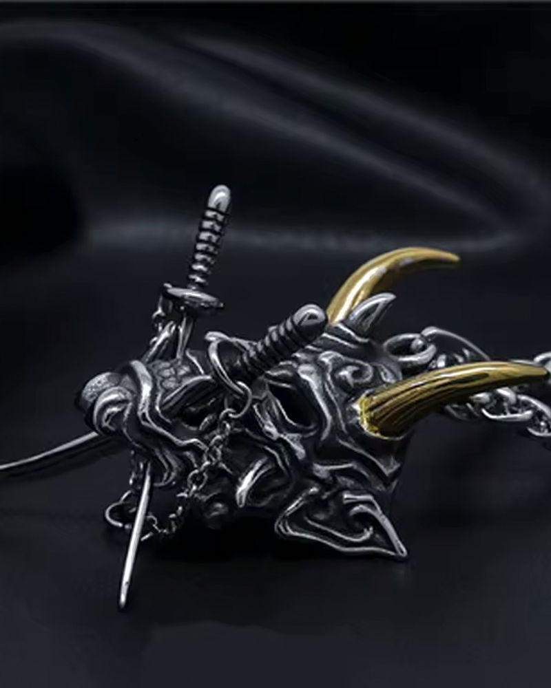 Japanese Oni Necklace
