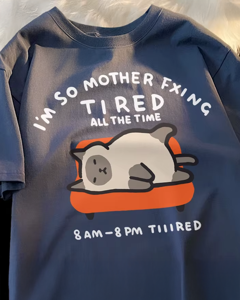 Tired Cat Shirt