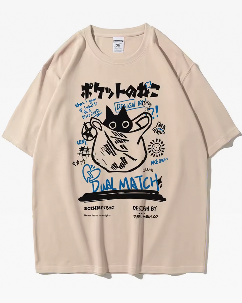 Japanese Cat Tee Shirt