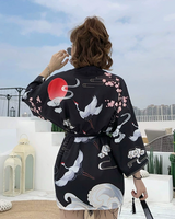 Japanese Crane Kimono